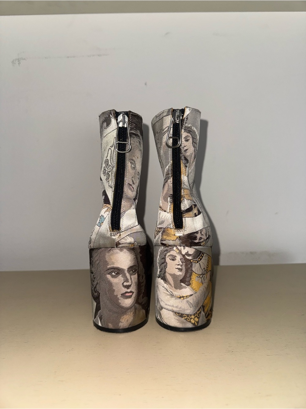 Maison Margiela Lovers Silk Ankle Boots - Size 40 - Picture 4 of 8